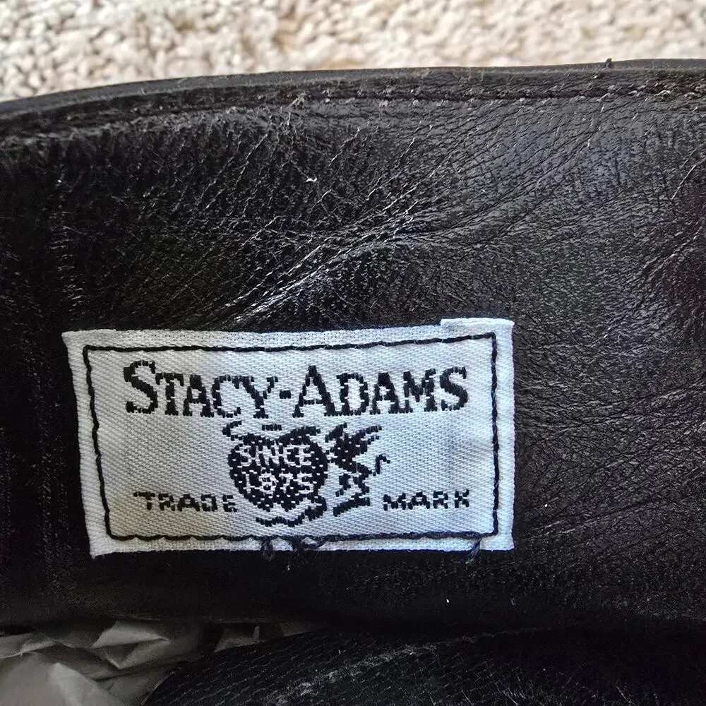 Vintage Stacey Adams Madison Leather Ankle Boots Mens 10 - 10.5